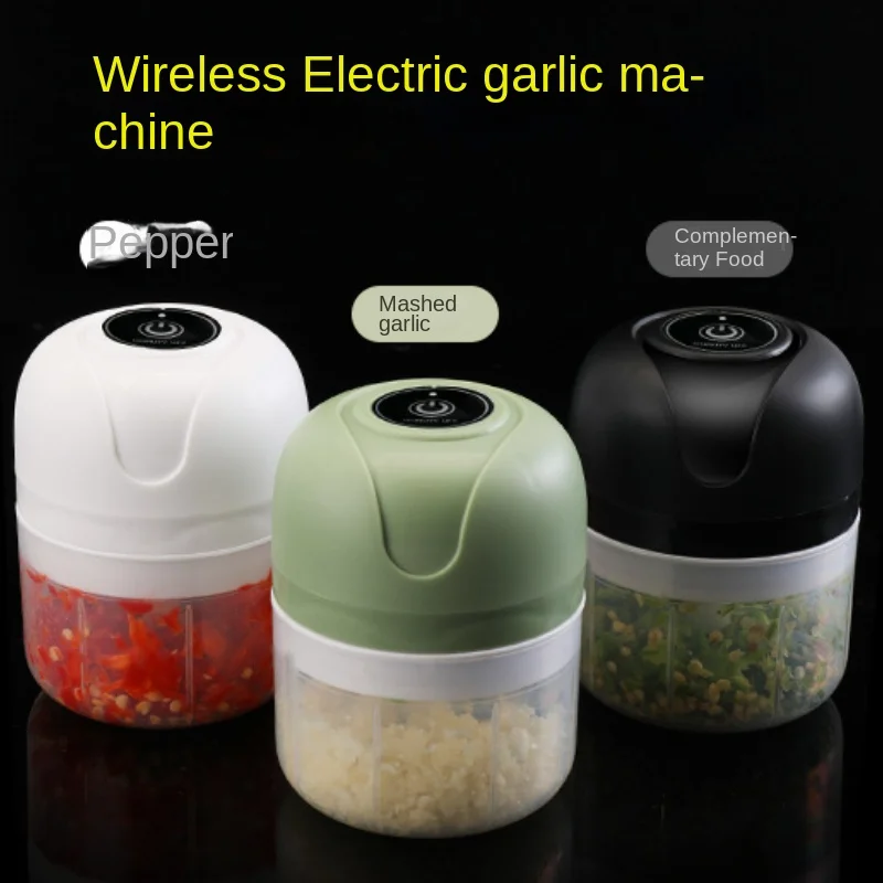 

250 мл мини USB Беспроводная электрическая давилка чеснока пресс-Мясорубка овощ, перец чили Мясорубка измельчитель пищи Кухонные инструменты