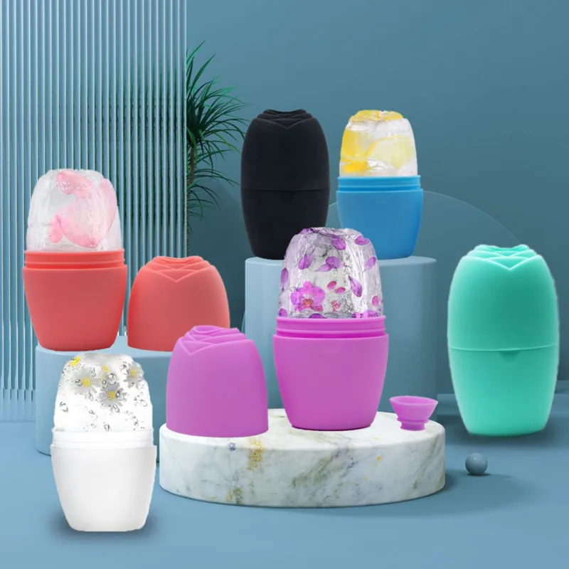 

Facial Ice Compress Roller Massage To Remove Puffiness Silicone Ice Compress Face Skin Care Lift Contour Reduce Acne Beauty