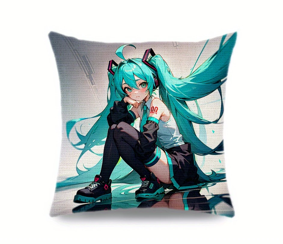 

Льняная наволочка Hatsune Miku