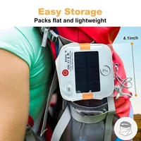 2 in 1 rechargeable solar camp light led usb camping lantern collapsible torch portable solar inflatable camping light outdoor