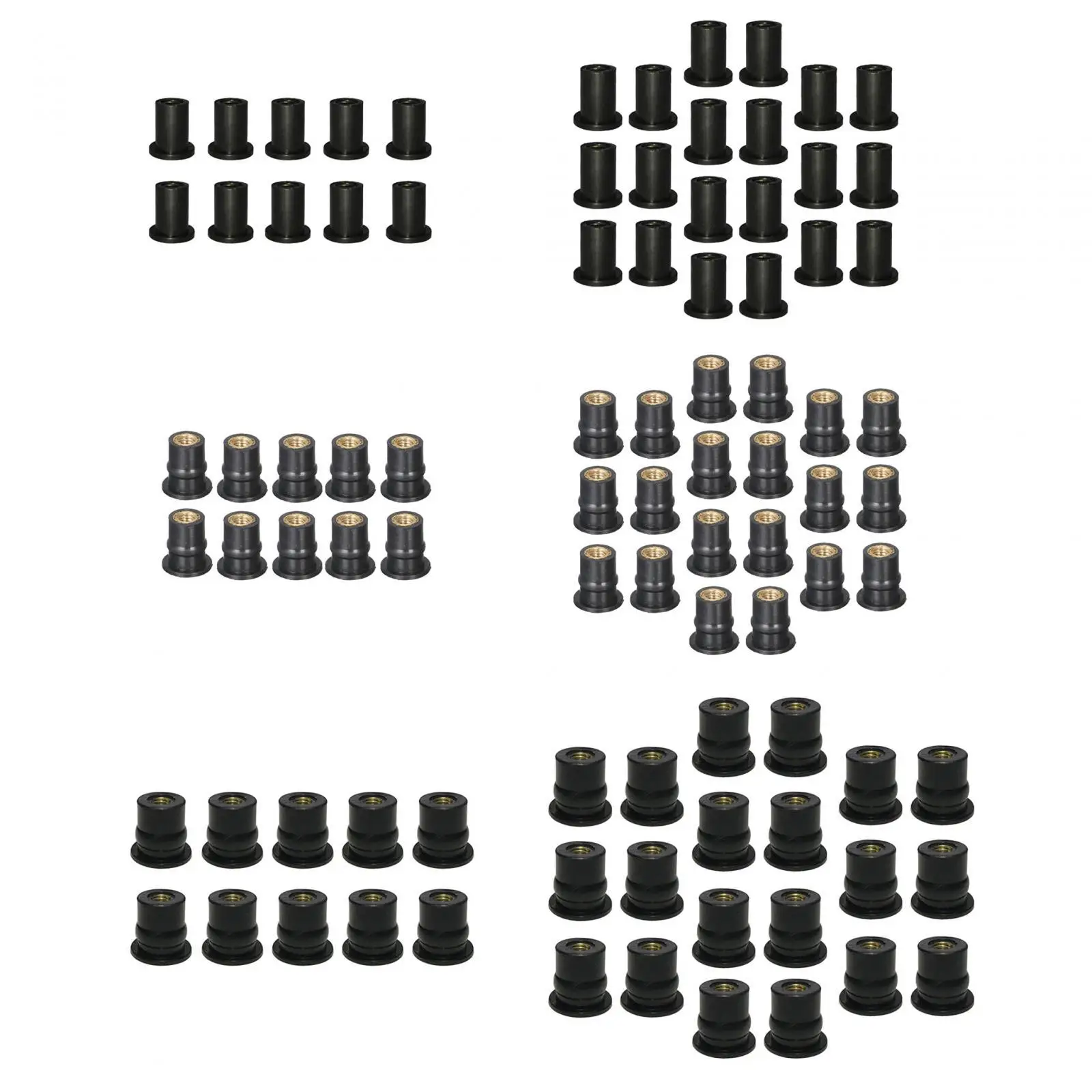 

Professional Rubber Universal Brass Insert Cowls Fastener Replace Parts