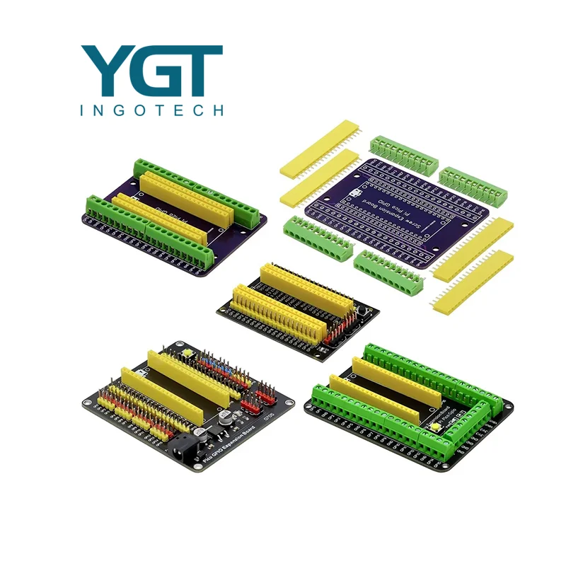 Raspberry Pi Pico Expansion Board GPIO Breakout Extension Adapter Onboard Male and Female Pins for Pico