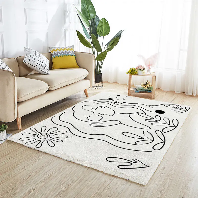modern minimalist carpet living room soft washable rug home decorative carpets lounge large area rugs non slip porch floor mats free global shipping