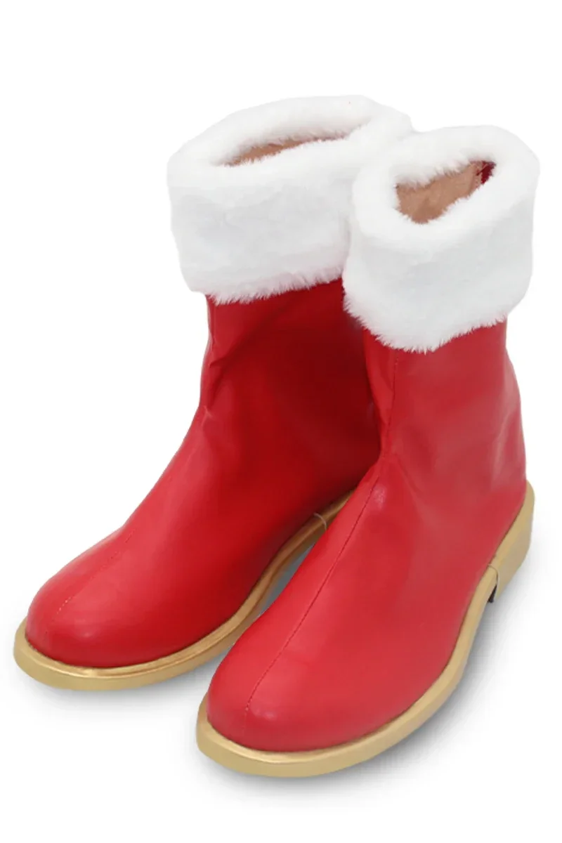 Рождественская обувь Rem для косплея Хэллоуин искусственная кожа Аниме Реквизит