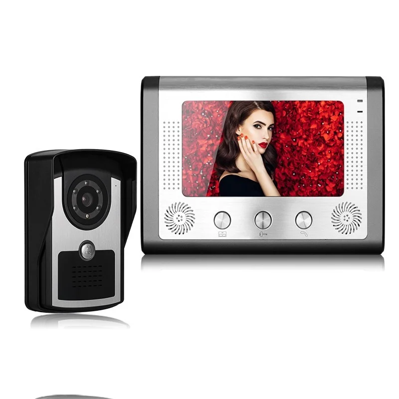 

Video Door Phone Intercom System Home 7" Monitor Wired Wifi Outdoor Waterproof Door Entry IR Camer Message Video Intercom