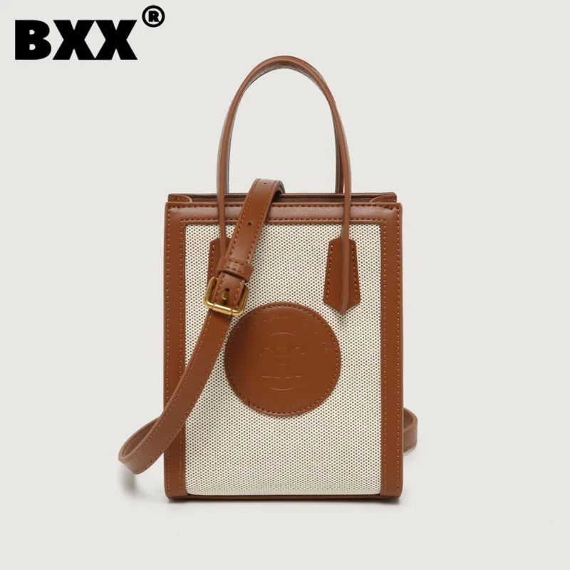 

[BXX] Vintage Mini Women's Handbag 2023 New Trend Fashion Temperament Niche Design One Shoulder Crossbody Tote Bag Female 8CY638