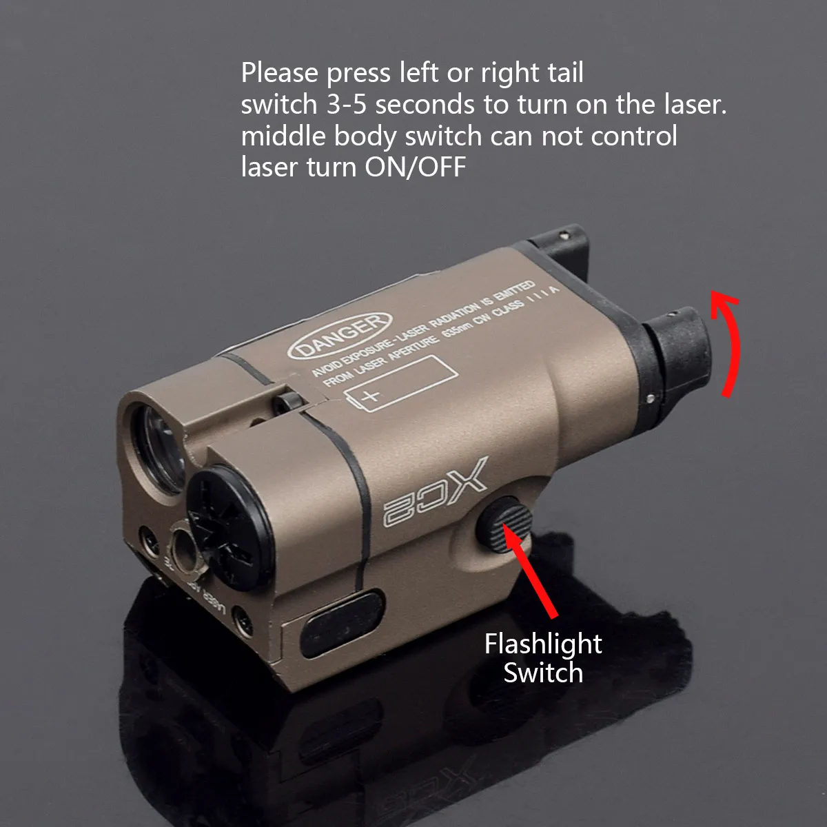 Тактический XC1 XC2 MINI Pistol Gun Light Компактный светильник для оружия Светодиодный