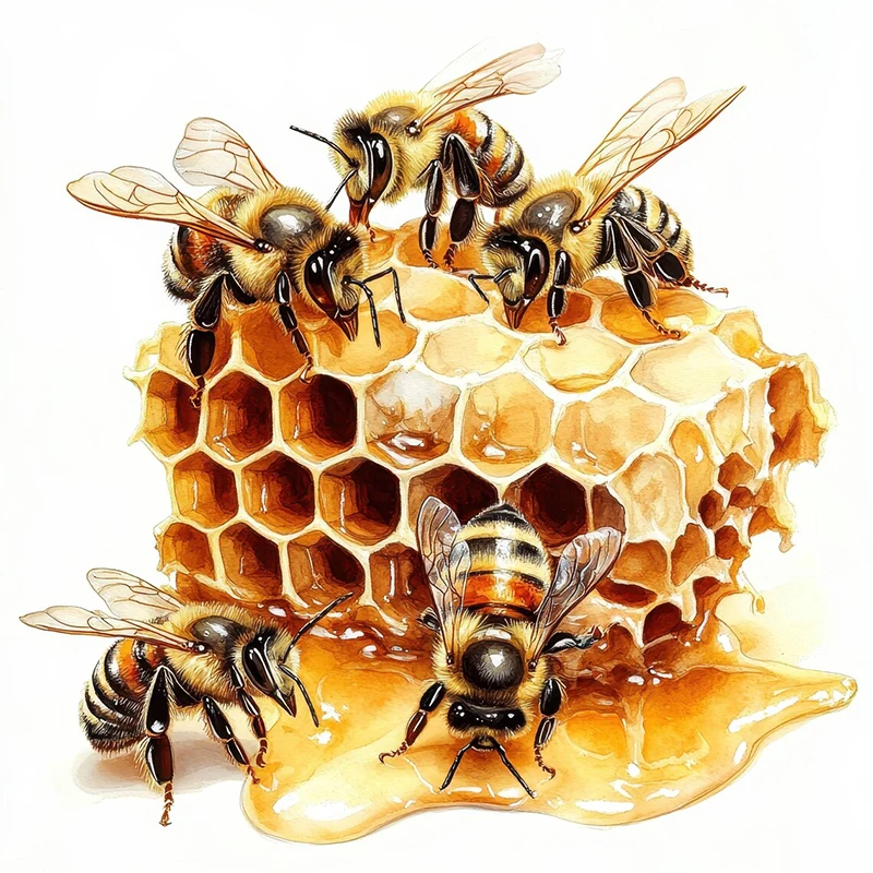 

Наклейки на стены "Пчелы и соты"