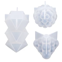 irregular cylindrical wave point silicone candle mold spherical lantern crystal soap gypsum diy epoxy resin mould home crafts