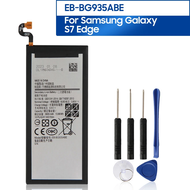 

Replacement Battery EB-BG935ABE For Samsung GALAXY S7 Edge G9350 G935FD G935F EB-BG935ABA Replacement Phone Battery 3600mAh