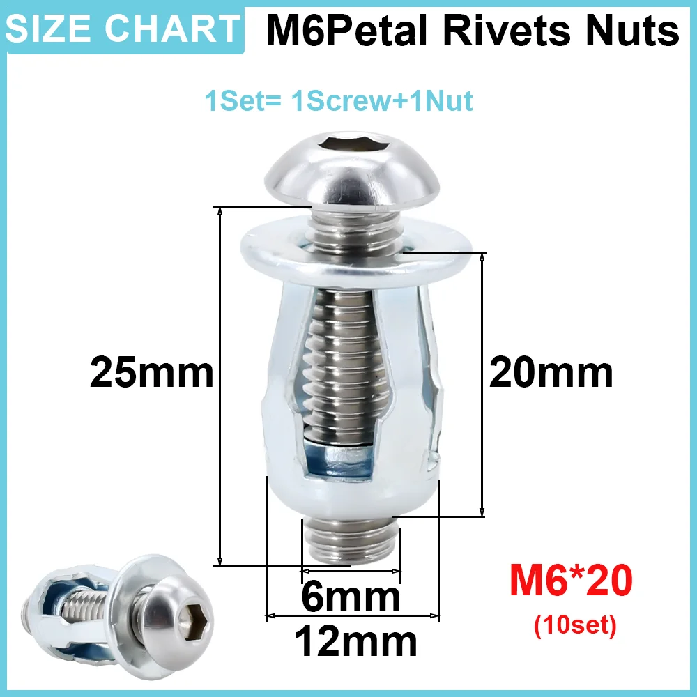 

Набор крепежа LDQUO ERICS M4 M5 M6 M8