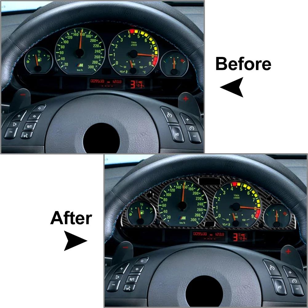 Углеродное волокно крышка приборной панели автомобиля накладка украшение для BMW