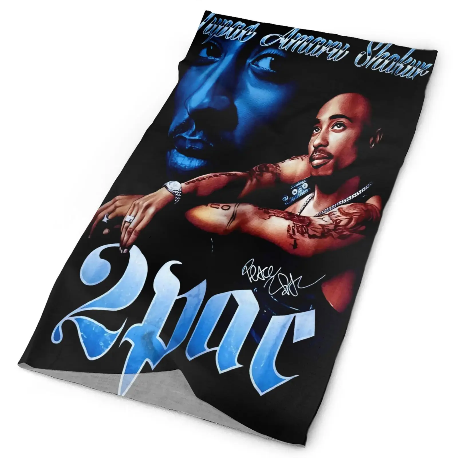 

90S 2Pac Tupac Shakur Long Beach 145 Men's Bandana Multicam Bandana Men Tactical Equipment Facemask Bandana Winter Neck Warmer