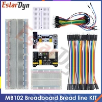 MB-102 MB102 SYB-170 Breadboard 400 830 Point Solderless PCB Bread Board Test Develop Dupont line DIY for arduino laboratory