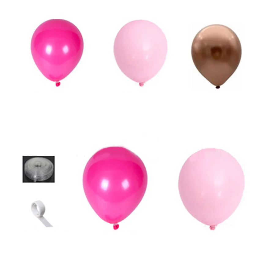 

Набор из 119 розовых цепочек для воздушных шаров, принадлежности для дня рождения, набор воздушных шаров, Свадебные украшения и принадлежнос...