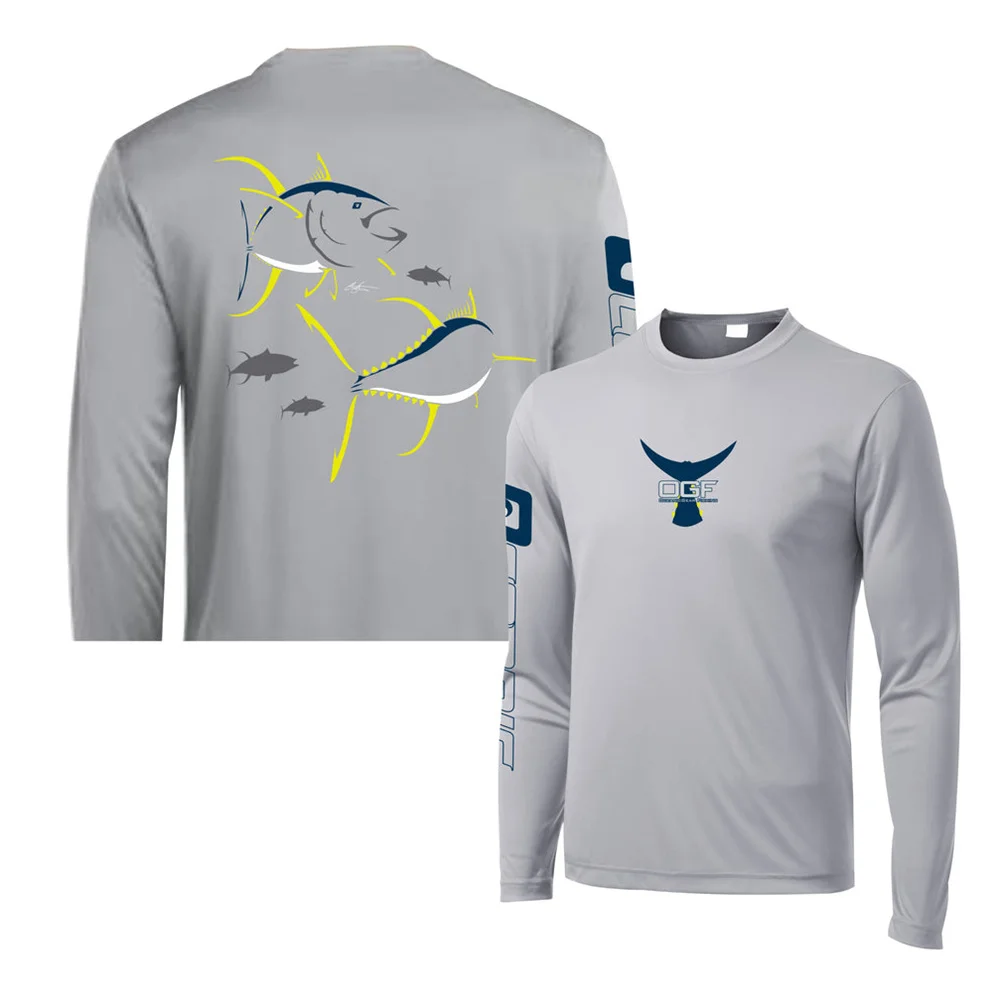 

Oceanic Gear wędkarskie koszule z długim rękawem ochrona UV odprowadzanie wilgoci szybkoschnące oddychające koszulki wędkarskie
