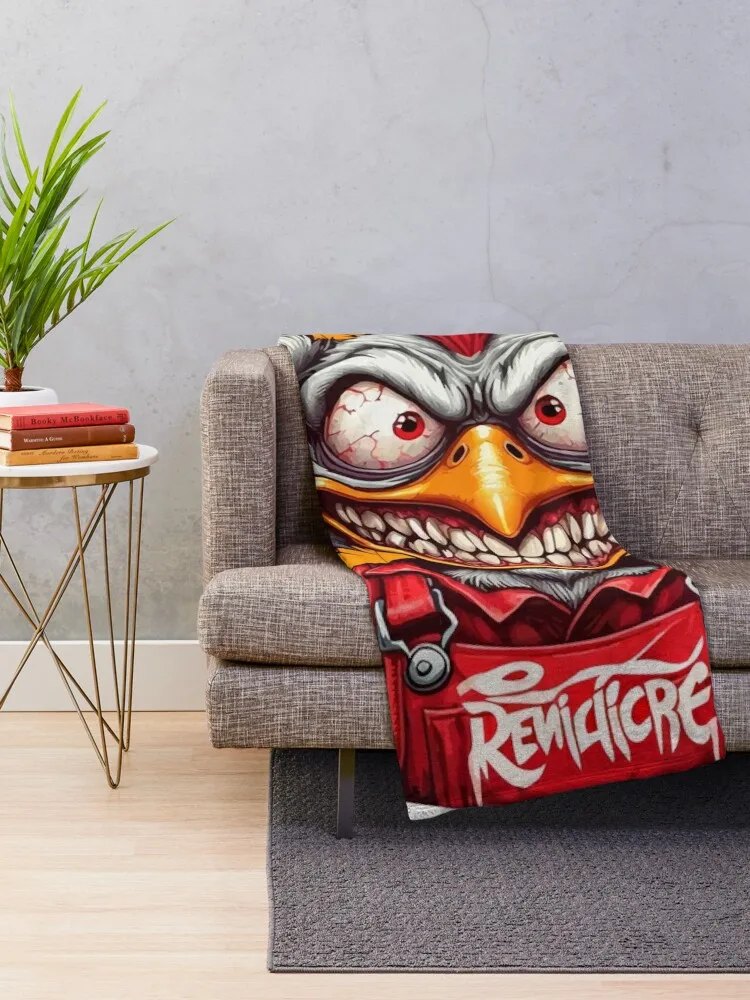 Одеяло с курицей и крысом на Хэллоуин. Зимние постельные одеяла.