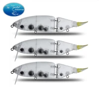 jointed bait 135mm 30g shad glider unpainted swimbait fishing lures hard body floating pike fishing bait tackle
