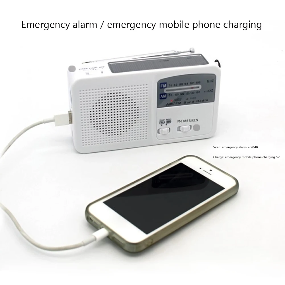 vodool emergency solar radio fm am full band waterproof flashlight power bank charger for mobile phone weather receiver for sos free global shipping