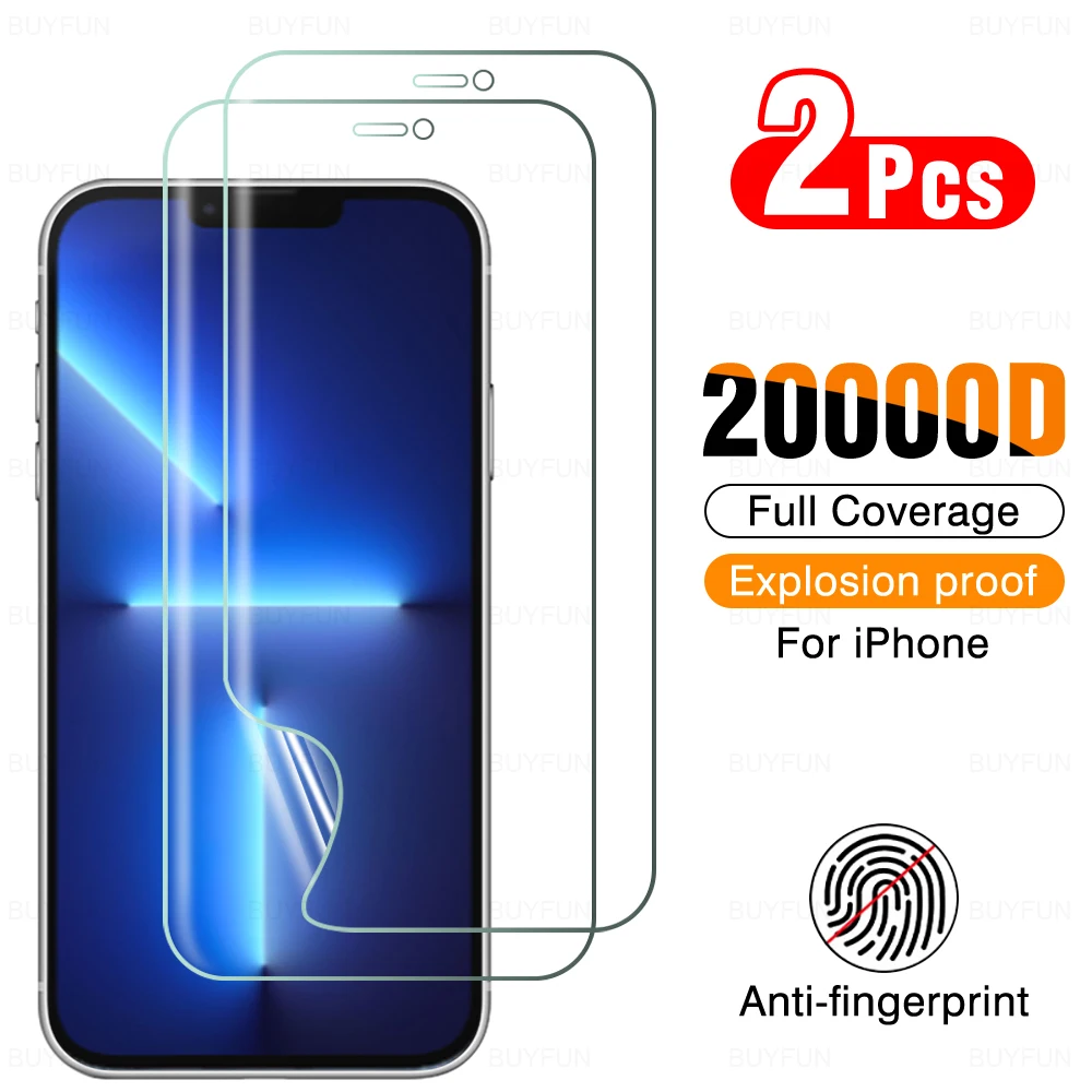 

Гидрогелевые пленки для iPhone 13 Pro Max, защитная пленка на весь экран для iPhone 13 mini, мягкая защитная пленка, не стекло, 2 шт.