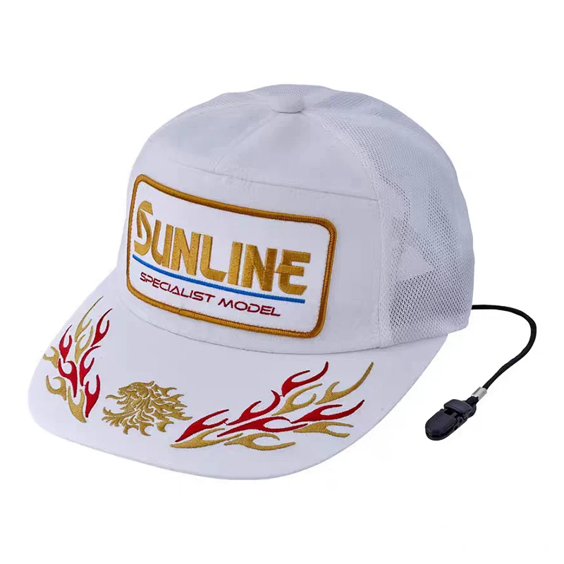 Фото Рыболовная Кепка Sunline, летняя Солнцезащитная вышитая рыболовная шляпа с зажимом, быстросохнущая №3