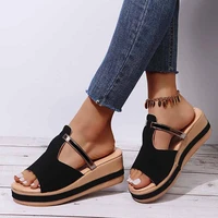 summer shoes women sandals casual ladies slippers platform female slides slip on outdoor wedges new female footwear 2022