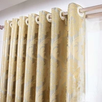high end european style jacquard thickening heat insulation and sunscreen curtains for living dining room bedroom