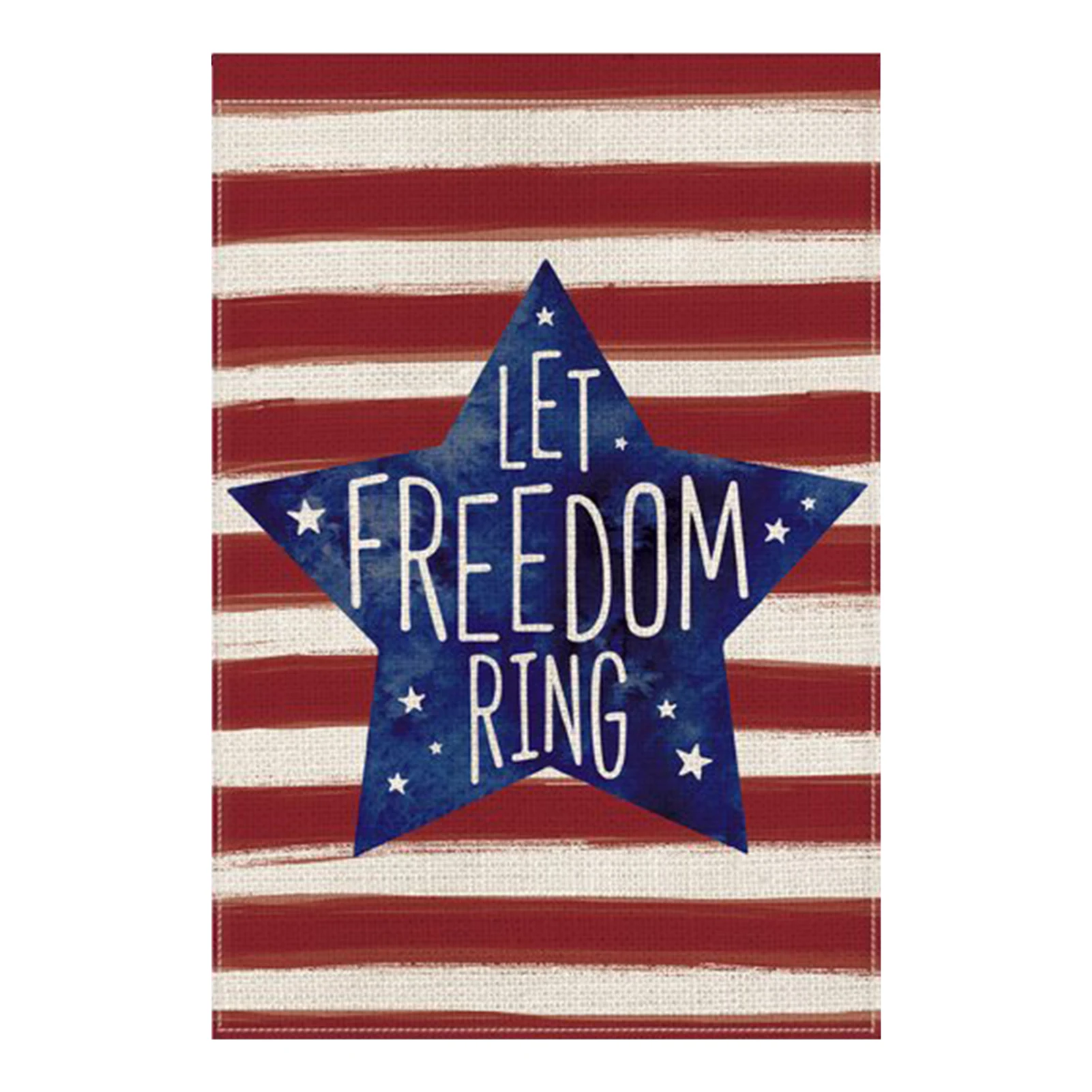 

American Independence Day Home Decor Patriotic Patio Double Sided Garden Flag Gift Let Freedom Ring Weatherproof Celebration