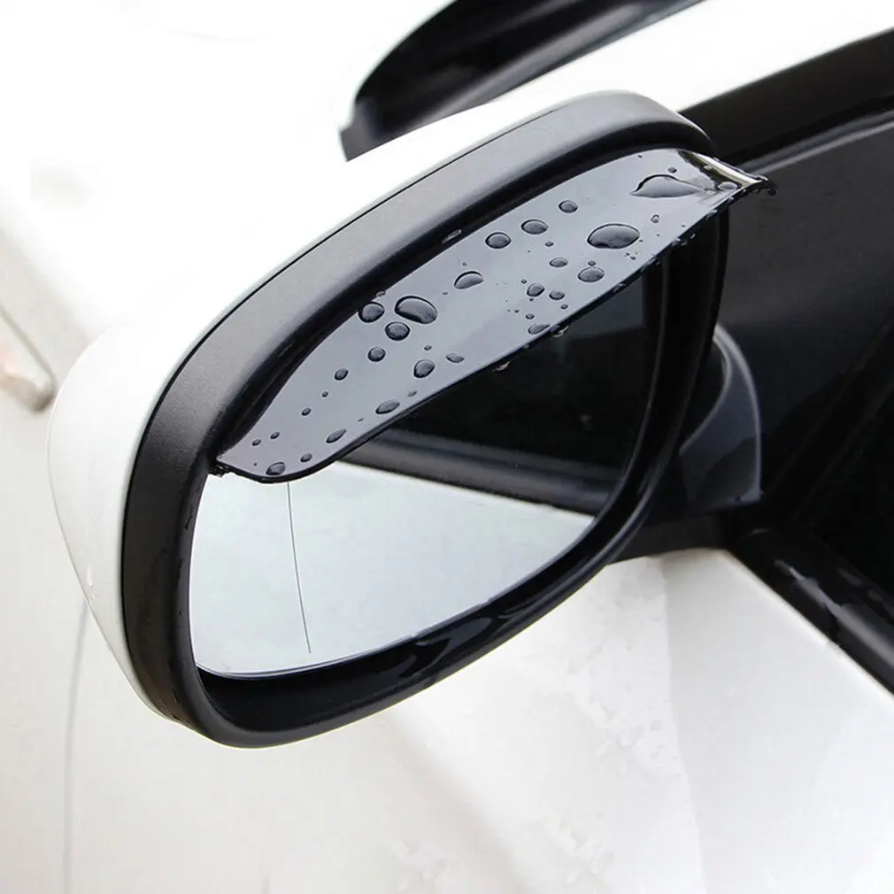 

2pcs Car Rearview Mirror Rain Eyebrow Protector Rain Cover Car Rearview Mirror Sun Visor Shade Rain Shield Eyebrow Universal