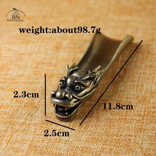 

Новый стиль, креативные ложки для чая, лопатка, латунь, медь, голова дракона, посуда, кофейная ложка, чайная церемония домашних животных, мороженое