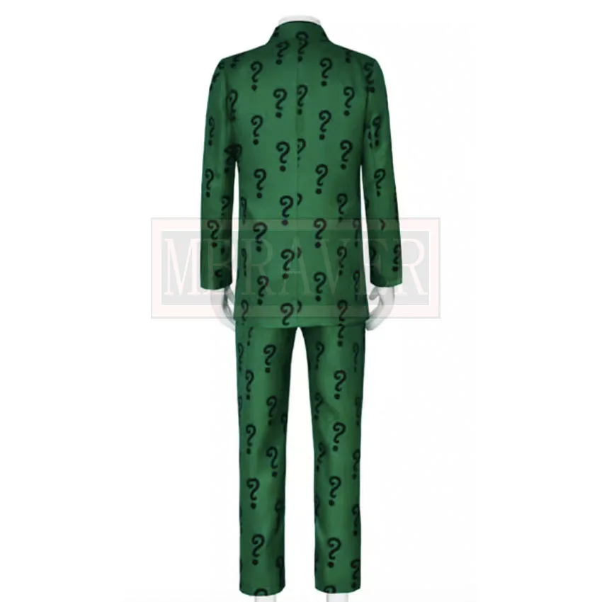 Костюм супергероя Эдварда Нгма Риддлера 1966 костюм для косплея на Хэллоуин