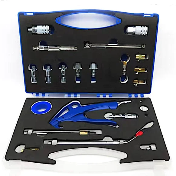 TY96017K Industrial Pistol Grip Blow Gun Kit Reach tight spa