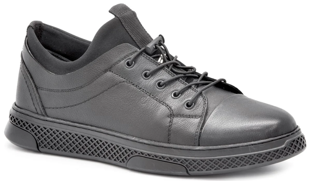 

Gedikpaşalı Scr 22K 2016 Black New Season Men 'S Shoes Daily Casual Use Cow Leather Sneakers Elevator Street Bağcıksız