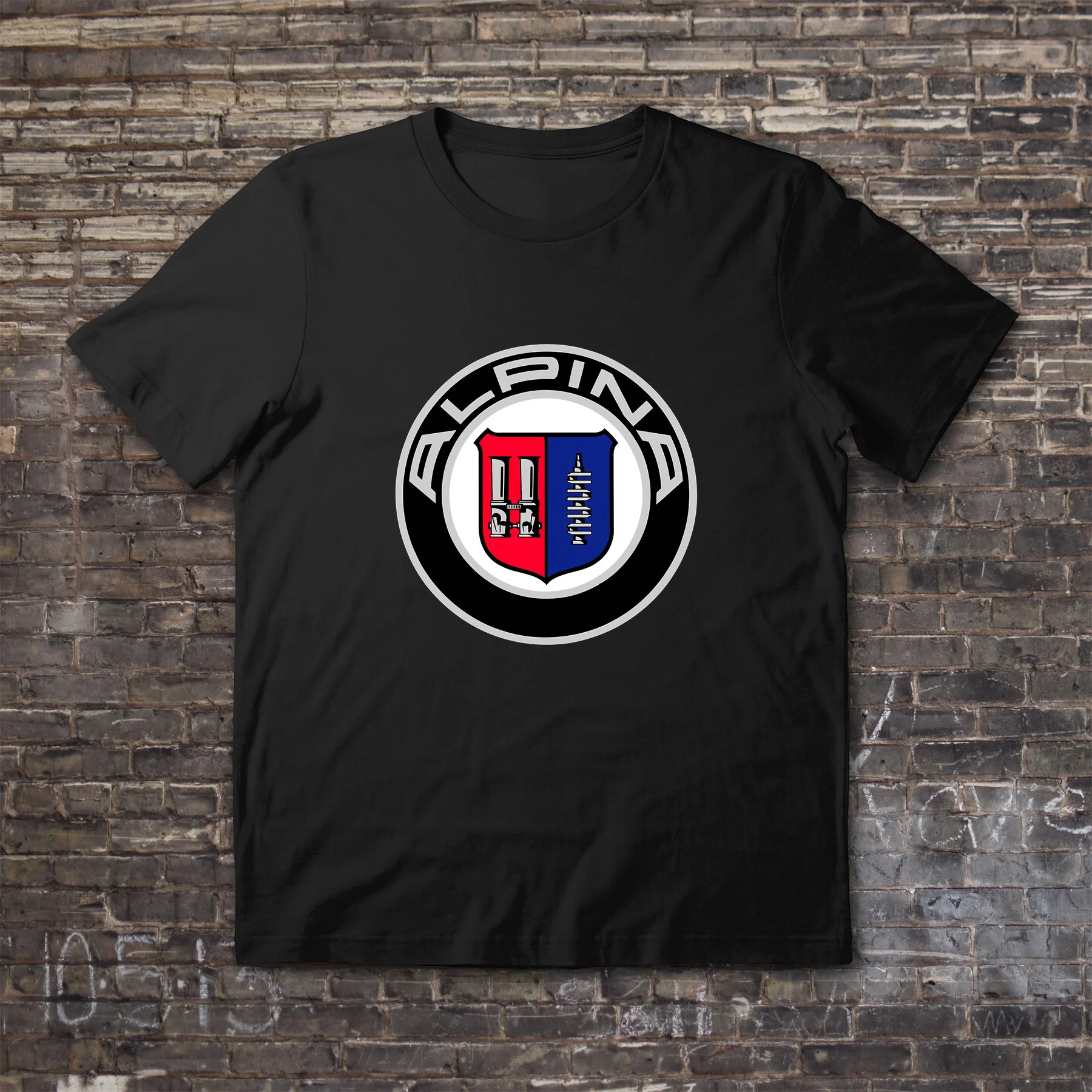 

Amazing Tees Male T Shirt Casual Oversized Essential Alpina Classic Car Logo T-shirt Men T-shirts Graphic Short Sleeve S-3XL