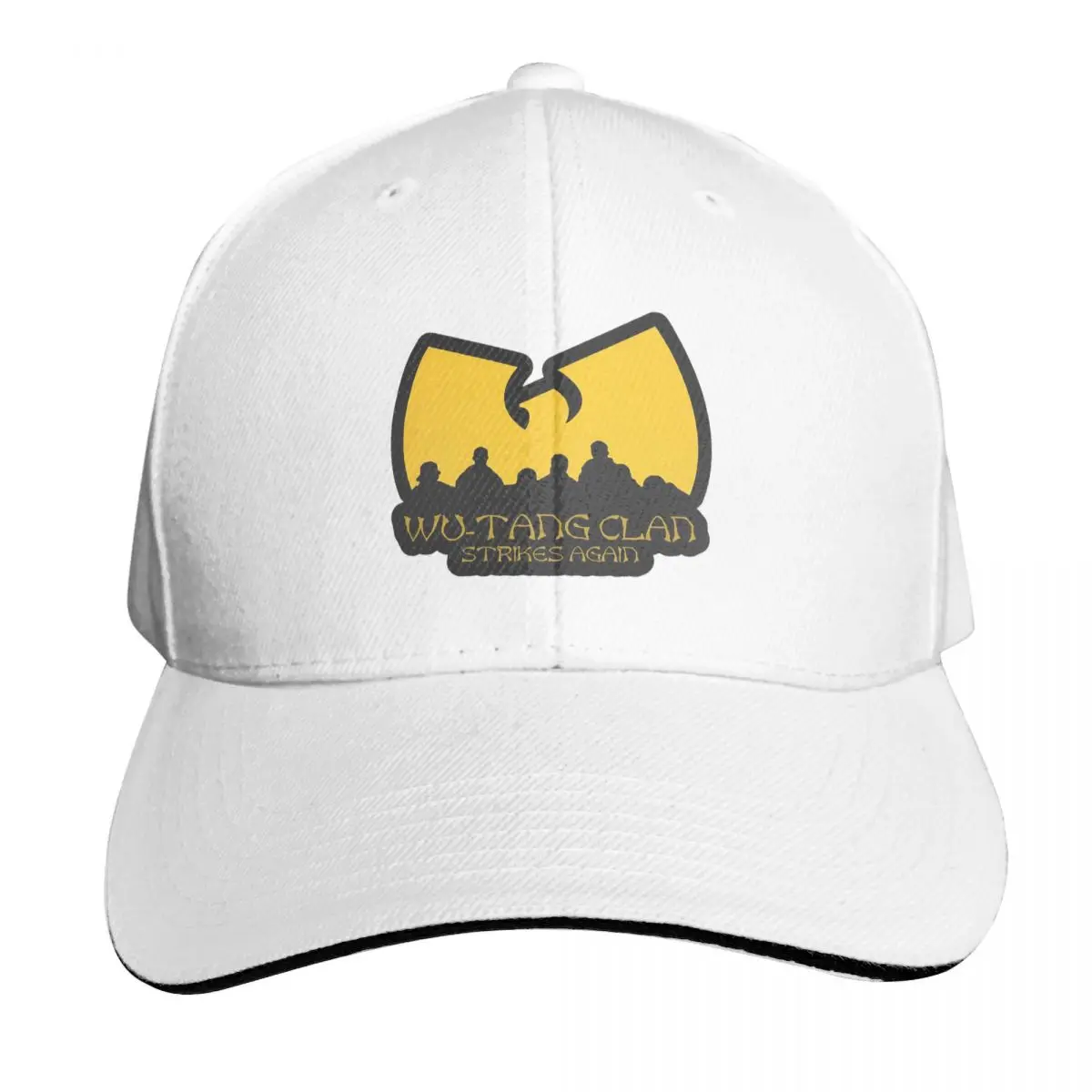 Фото Кепка с принтом Wu Tang Clan, модные повседневные бейсболки, регулируемая кепка, летние бейсболки в стиле хип-хоп, унисекс №1