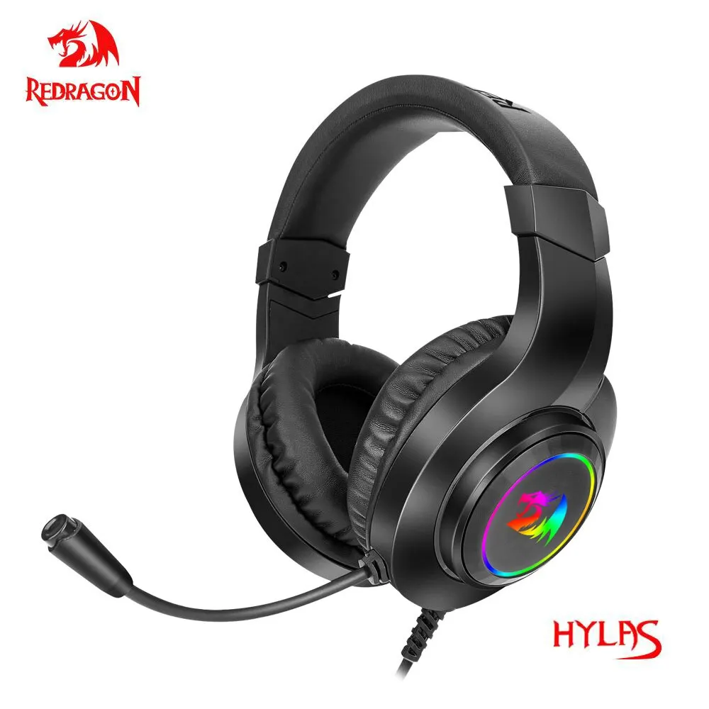 REDRAGON HYLAS H260 RGB Gaming Headphone,3.5mm Surround Sound