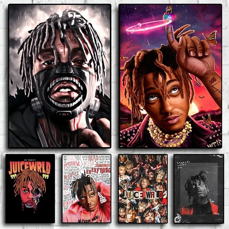 Juice WRLD Музыкальный Альбом Плакат Европейско-американский Поп-реп Хип-хоп