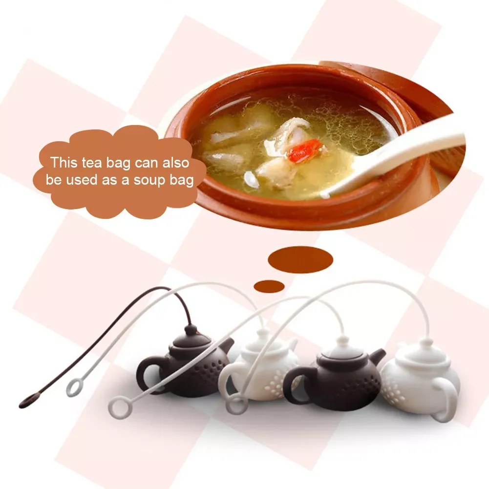 

Tea Infuser Strainer Teabag Leaf Filter Diffuser Teaware Creative Kitchen Gadget Teapot-Shape Teaware Accessory 1pc
