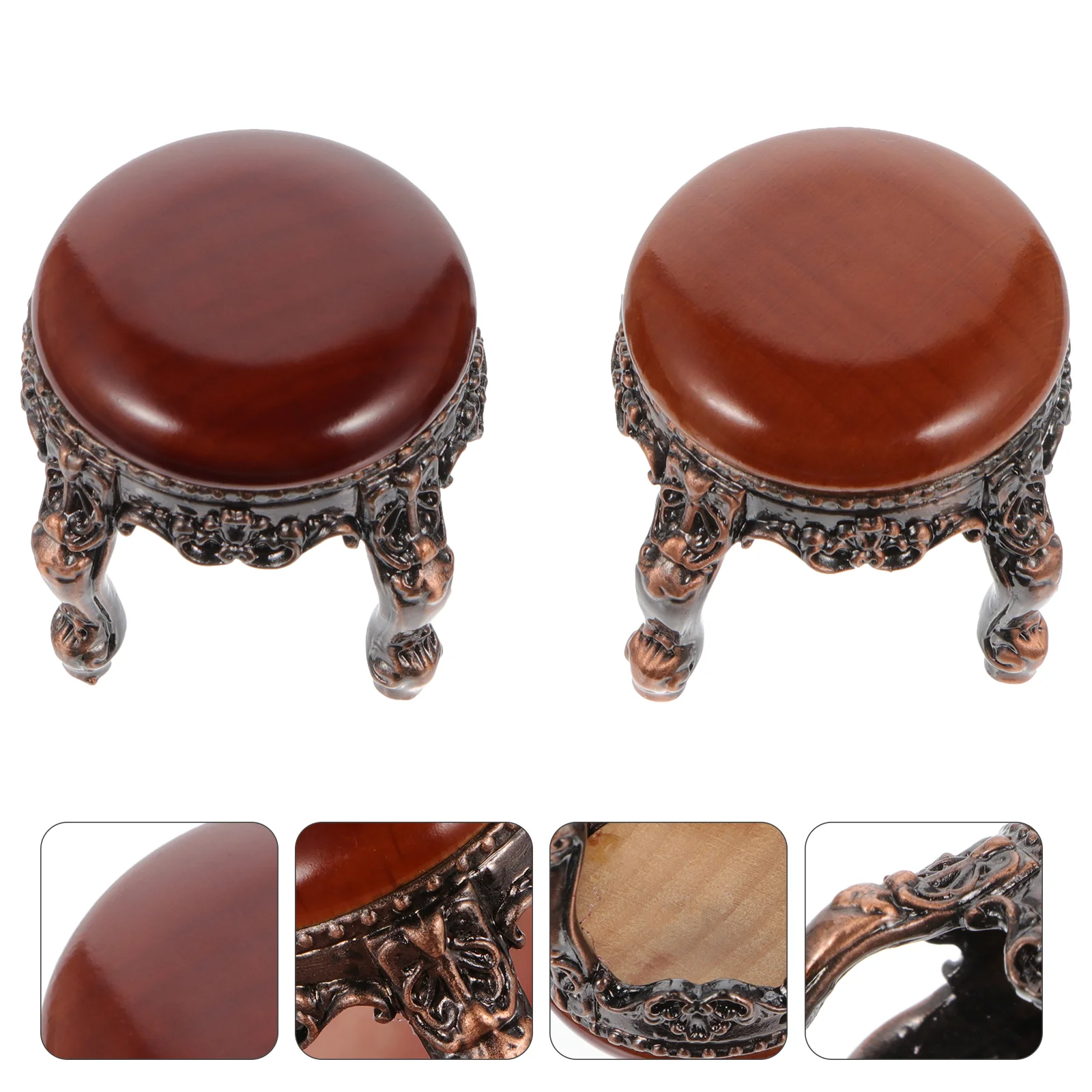 

Furniture Miniature Wooden Mini Chair Model Supplies House Sets Miniture Stools Accessory Ornament Decoration
