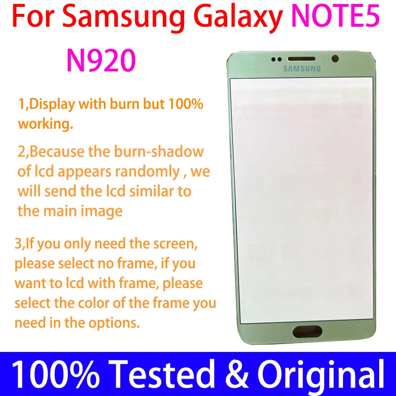 ЖК-дисплей Super AMOLED для Samsung Galaxy Note 5 дисплей 7 дюйма Note5 N920F N920A N920T N920V сенсорный экран