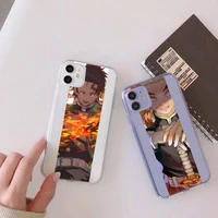 demon slayer anime japan phone case transparent soft for iphone 12 11 13 7 8 6 s plus x xs xr pro max mini
