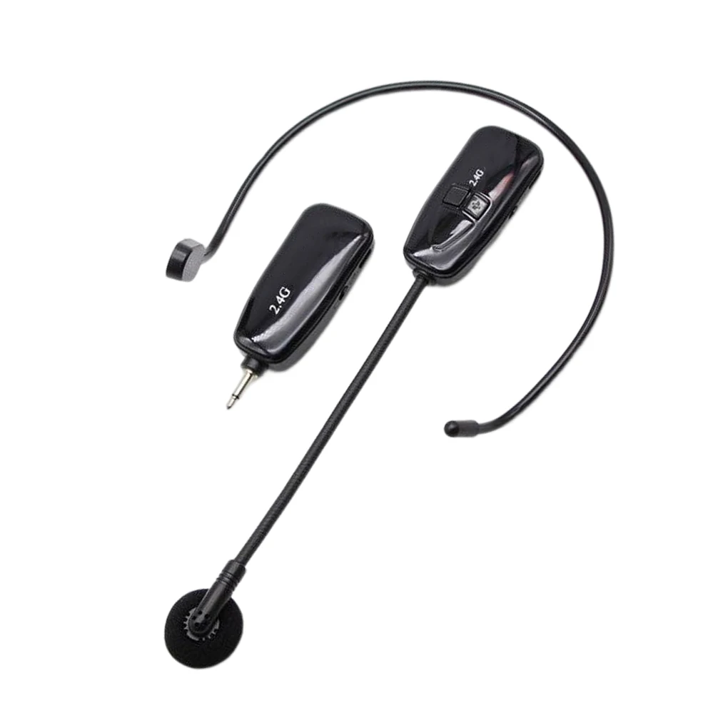 

Adjustable Wireless Microphone 2 4g Mic Microphones Wear-resistant Durable Mics Transmitter with Receiver for Home