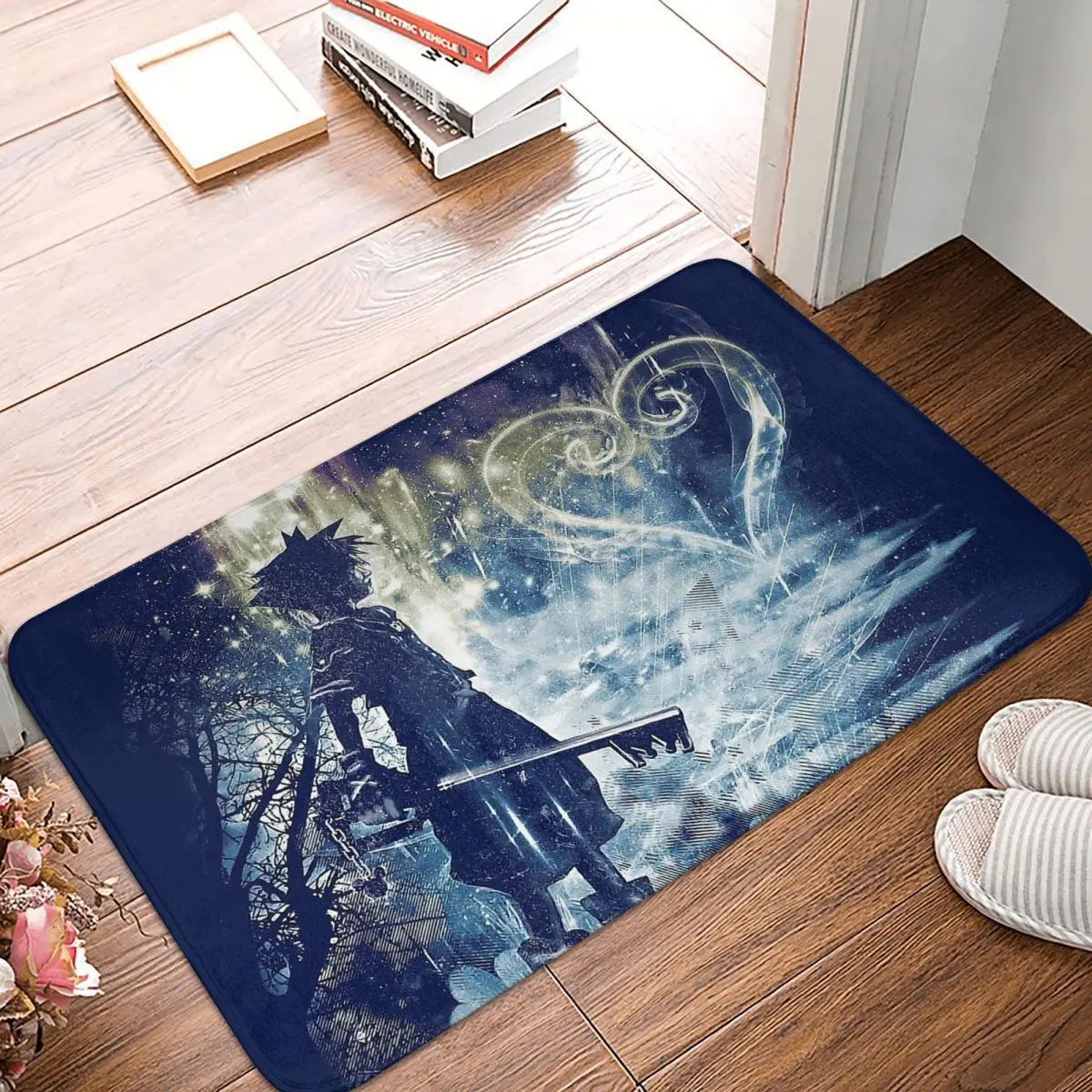 

Kingdom Hearts Non-slip Doormat Living Room Mat A Path To The Heart Hallway Carpet Welcome Rug Indoor Decor
