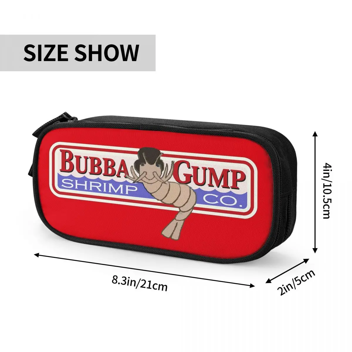 Фото Пеналы Bubba Gump Shrimp Forrest Movie Geek для студентов, школьные пеналы-коробки, сумка для ручек, пенал большой вместимости №2