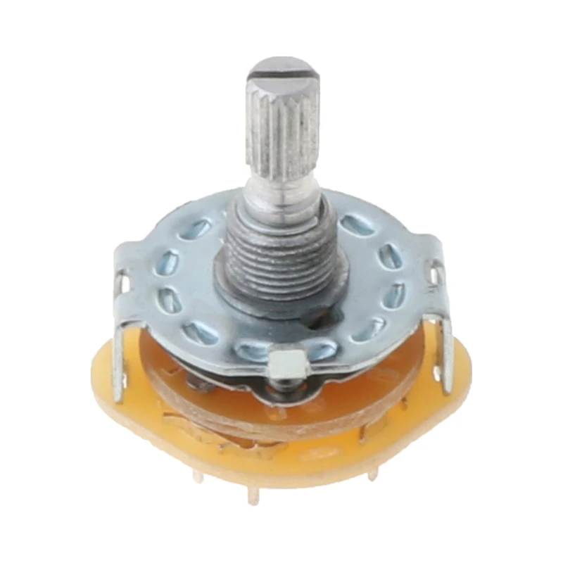 

T5EB Shaft Panel Mount 2P5T Rotary Switch Selector Band 2 Pole Position 5 RS25