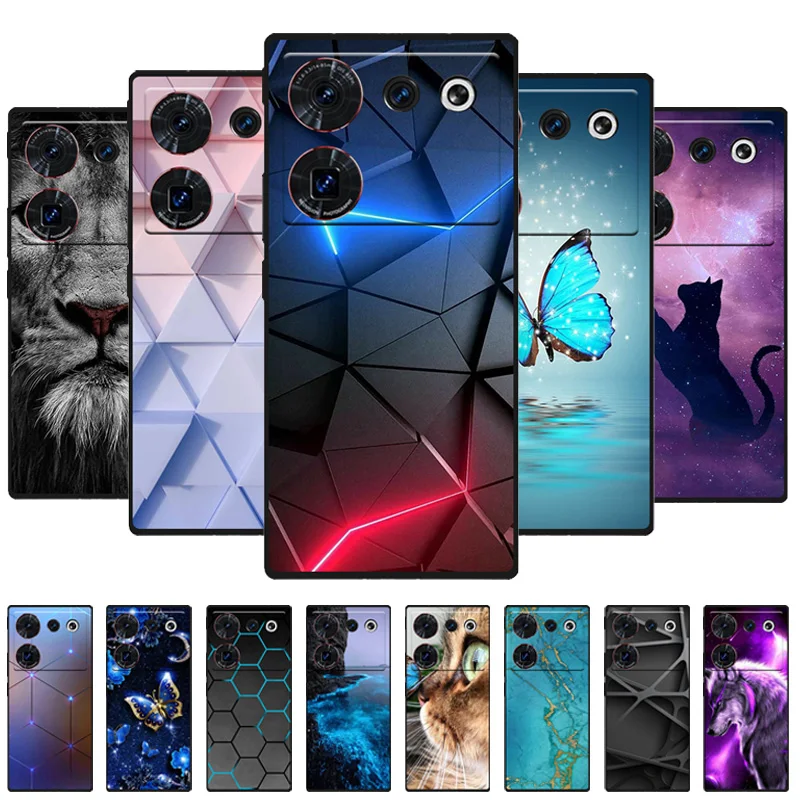 

For ZTE Nubia Z50 Ultra Case Black Silicone Soft Back Cover Case For Nubia Z50 Ultra 5G Phone Case Cover NX712J 6.8‘’ Shockproof