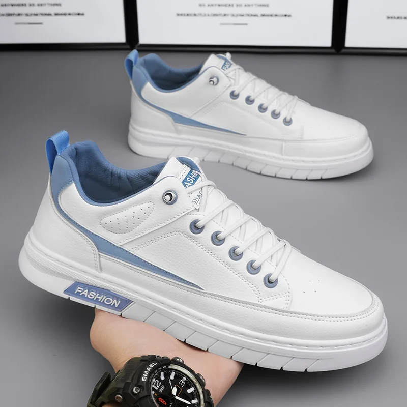 

Men's shoes 2023 new trend versatile sports casual board shoes Men's soft sole anti slip small white trendy shoes