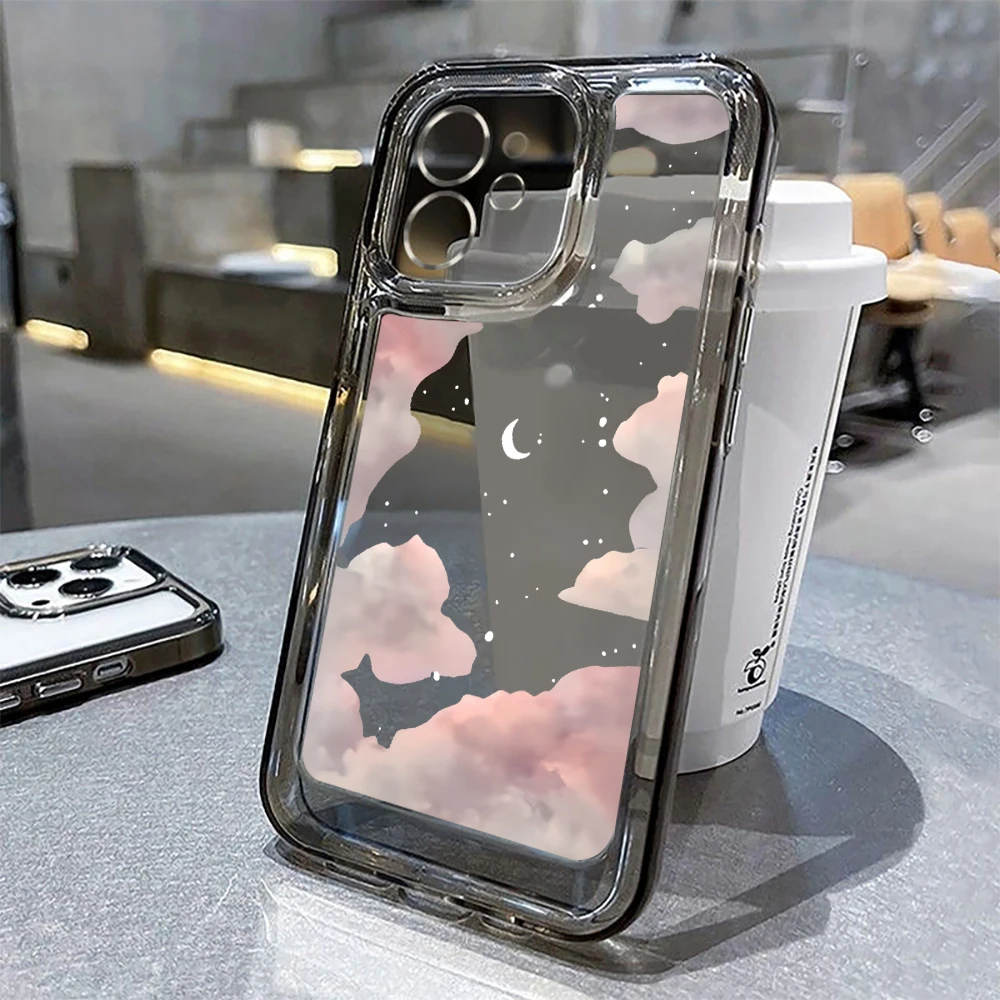 Мягкий силиконовый чехол с милыми облаками для iPhone 14 Pro 11 12 13 15 Max XR XS X 7 8 Plus SE