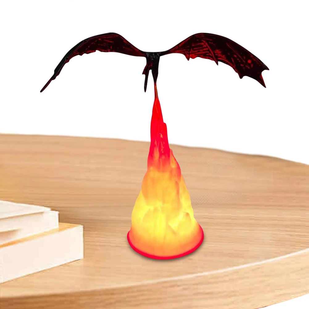 3D печатная книга с пламенем дракона уголок огонь дыхание дракон уток подставки