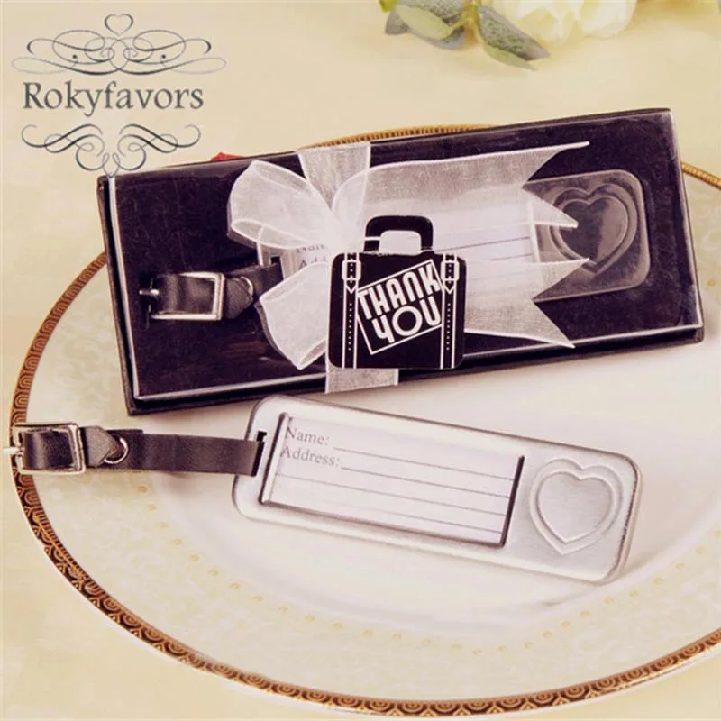 12 шт. серебристые бирки для багажа в форме сердца